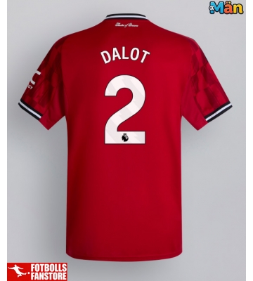 Manchester United Diogo Dalot #2 Hemmatröja 2025-26 Kortärmad